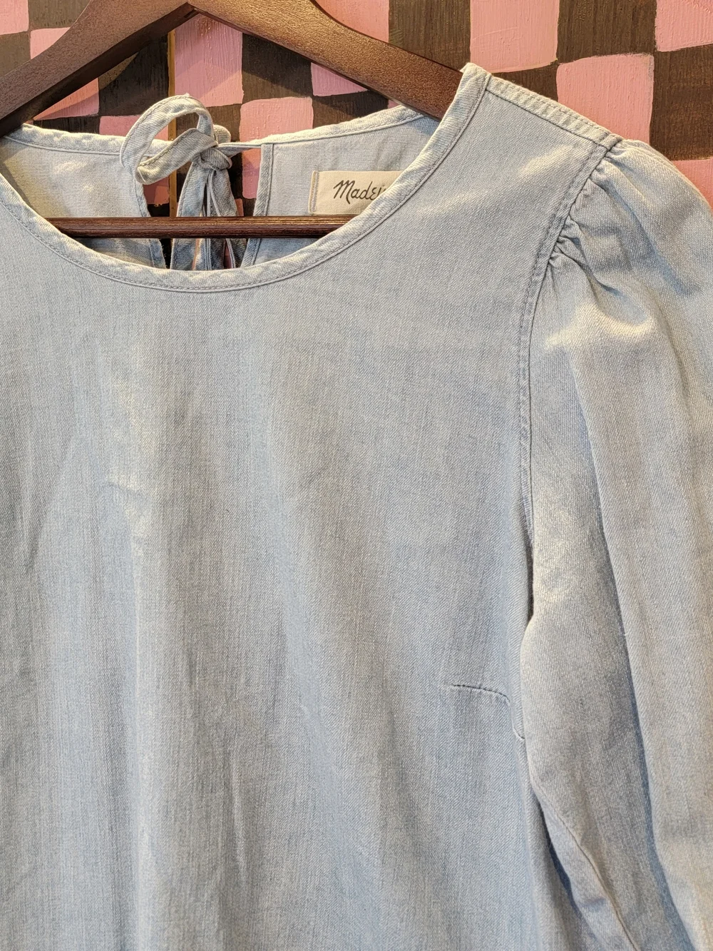 Madewell Denim Puff-Sleeve Shirt
